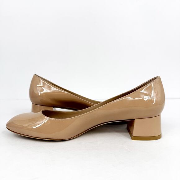 Stuart Weitzman Womens Vivienne 35 Pumps Size 7.5 Nude Patent Leather Heels EUC - Picture 8 of 15